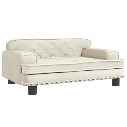 Cama Para Perros De Terciopelo Crema 70x45x30 Cm / Vetonek_1
