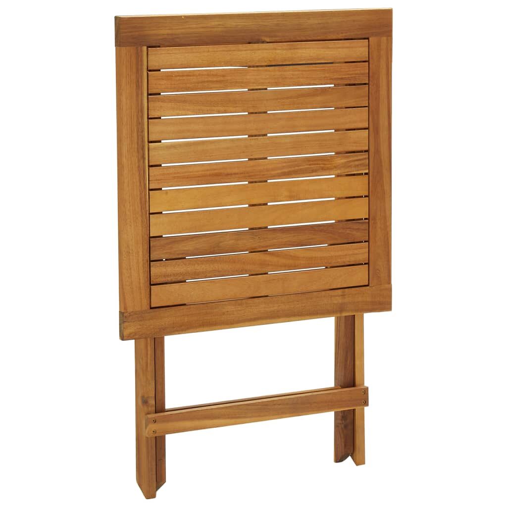 Vidaxl Mesa Y Sillas Bistró Plegables 3 Pzas Y Cojines Madera Maciza_4