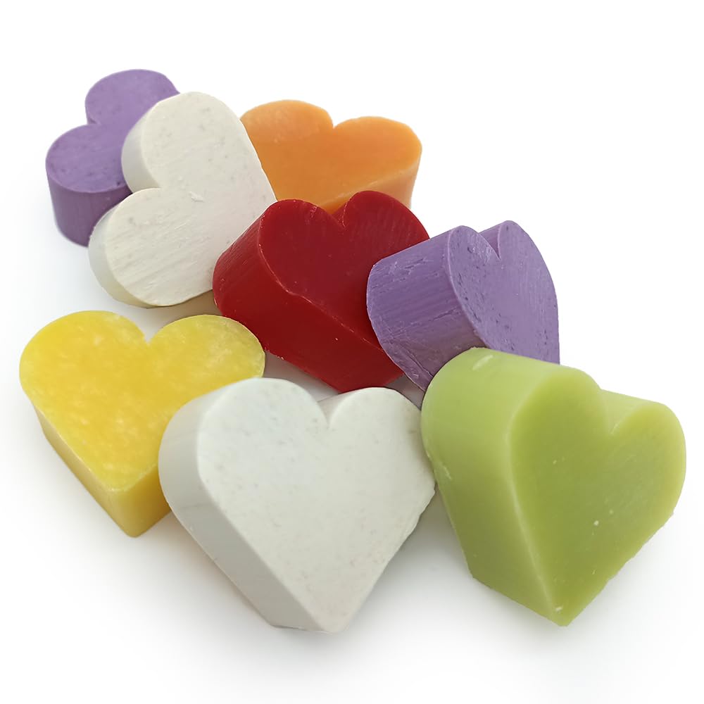 Bolsa De Yute Con 5 Jabones - Aroma Surtidos- Jabón De Glicerina Con Forma De Corazón - Detalle Para Invitados_3