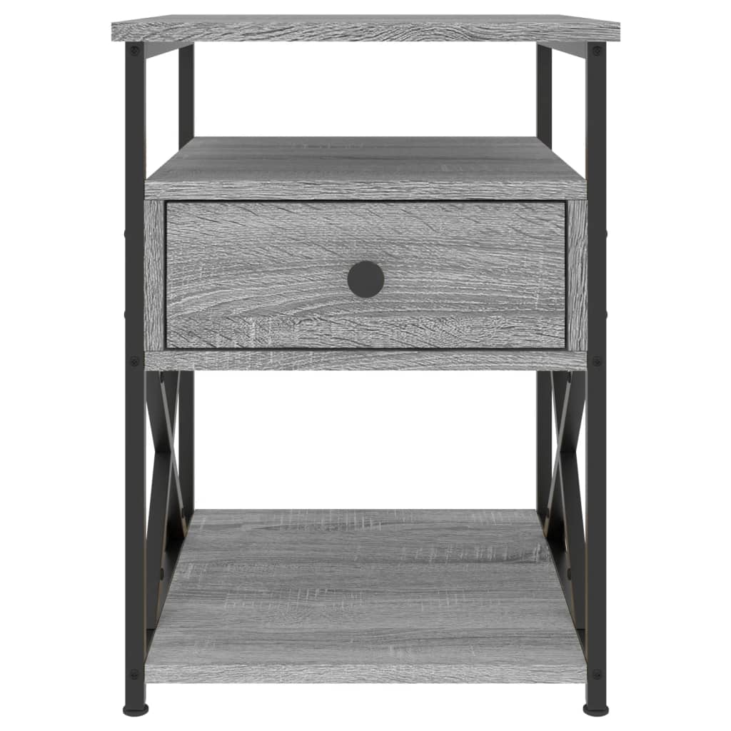 Mesitas Noche 2 Uds Madera Ingeniería Gris Sonoma 40x42x55 Cm_4