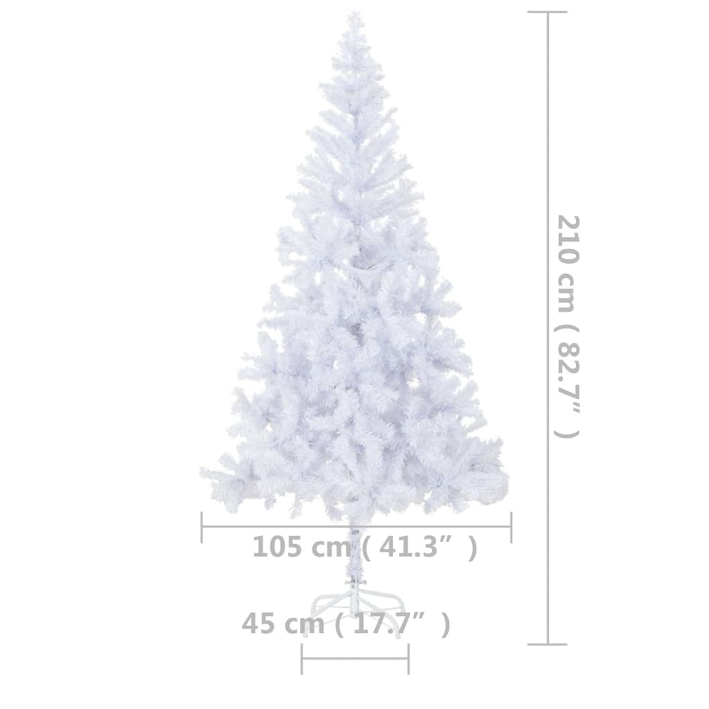 Vidaxl Árbol De Navidad Artificial Con Luces Y Soporte 910 Ramas 210cm_2