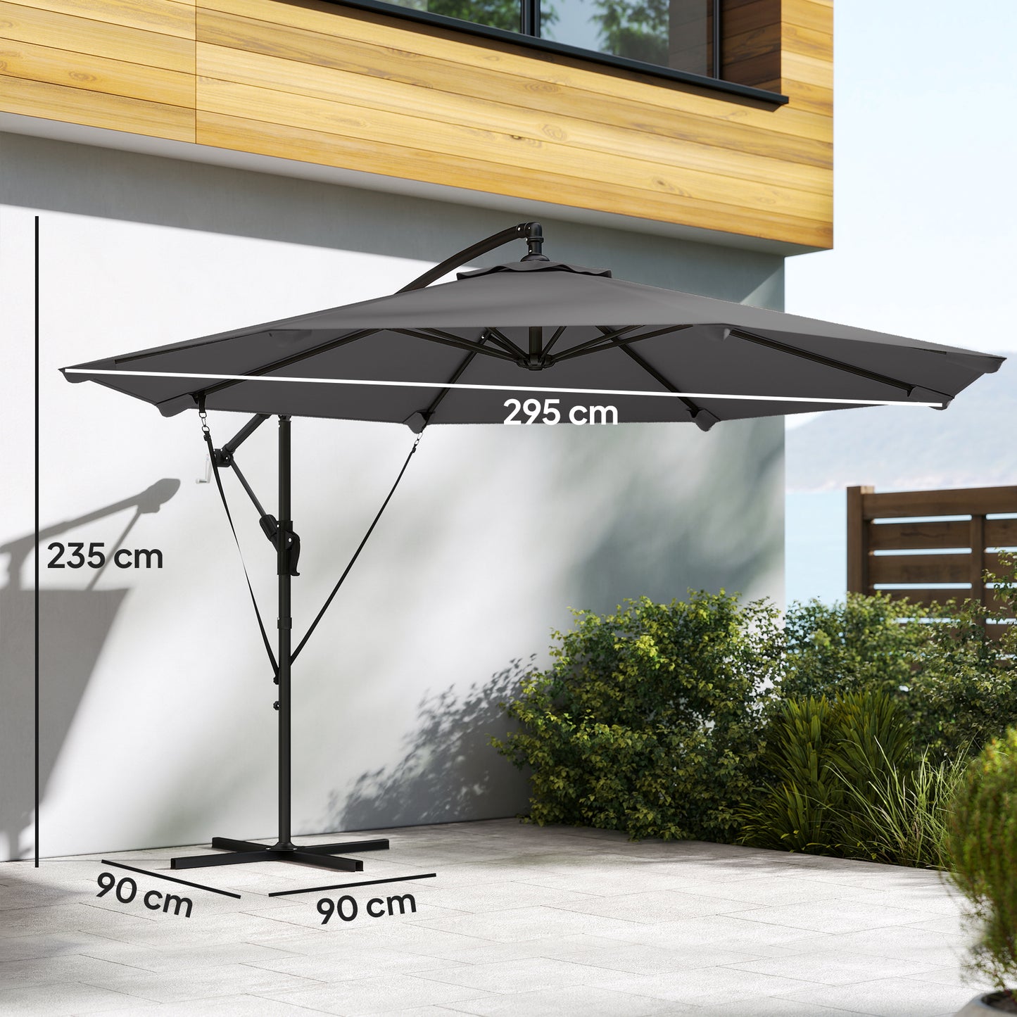 Outsunny Parasol Excéntrico_2