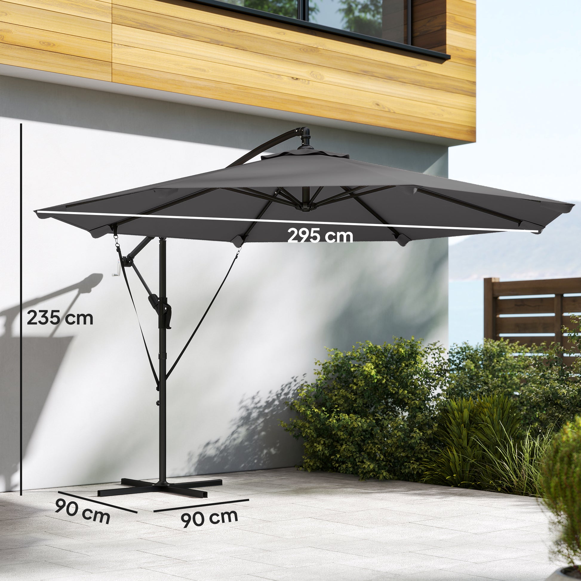 Outsunny Parasol Excéntrico_2