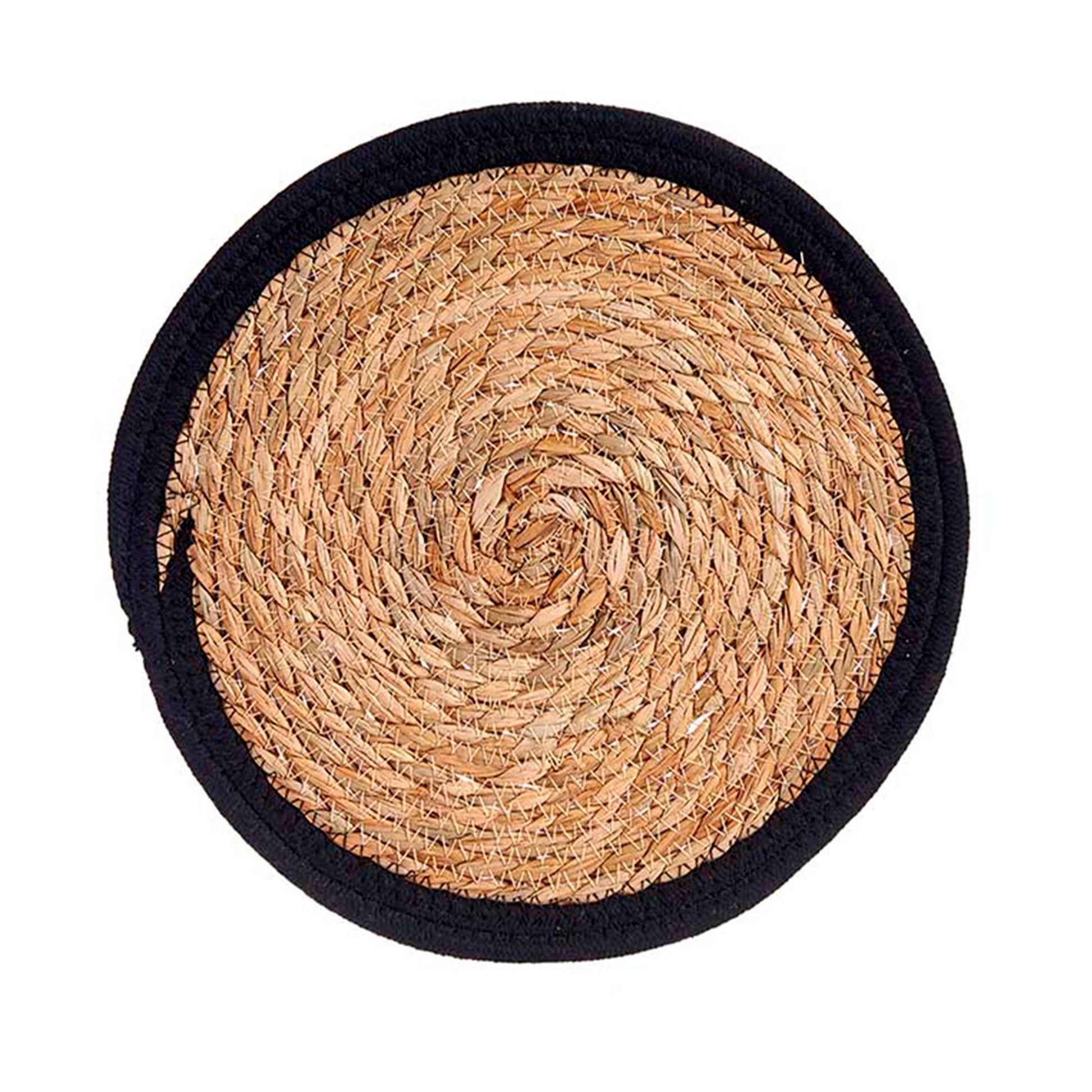 Tapete Natural Borde Negro 30cm Colección Kinvara_2