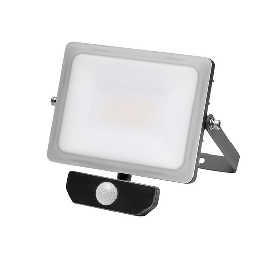Foco Led Plano 30 Watt. Luz Blanca 4000º K  Ip 65 2400 Lumenes Con Sensor De Presencia_0