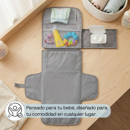Cambiador Portátil Y Plegable Para Bebé, Color Gris Bathby_1