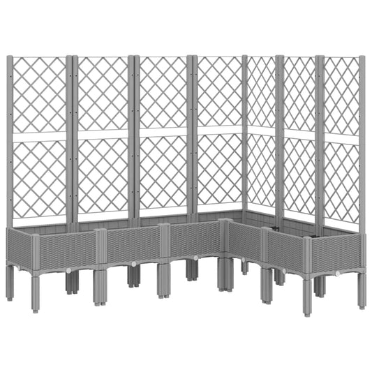 Jardinera Con Enrejado Pp Gris Claro 160x120x142 Cm_0