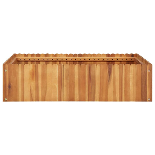 Arriate De Madera Maciza De Acacia 100x100x25 Cm_0