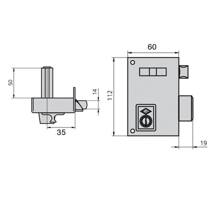 Cerradura Cvl   56a/60/he Izquierda_1