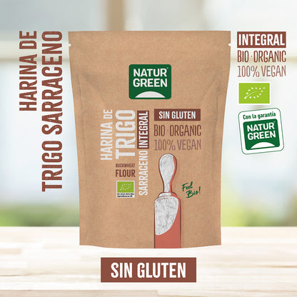 Harina Trigo Sarraceno Integral Sin Gluten NaturGreen 500 g