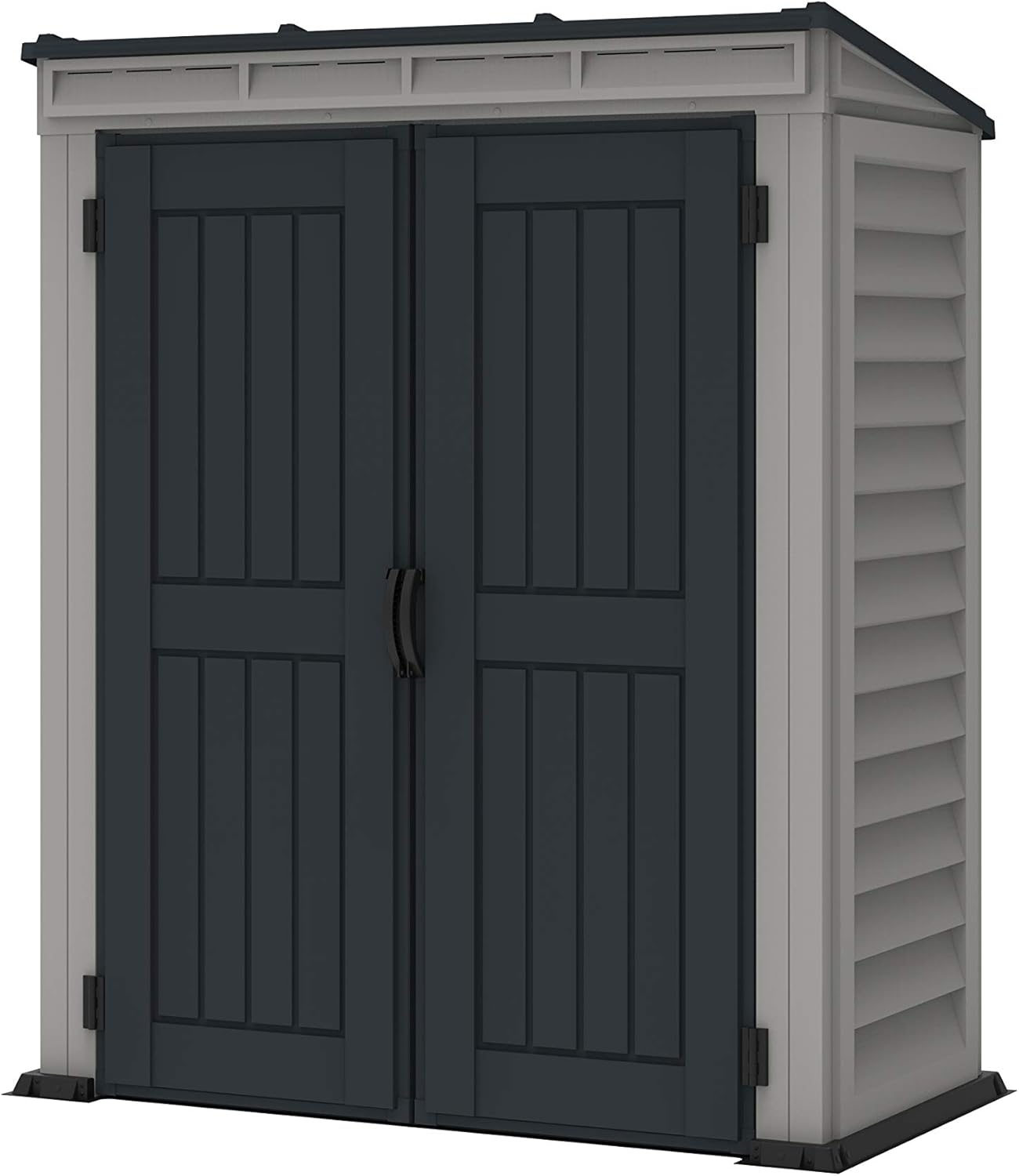 Duramax - Caseta Jardín - Yardmate Pent Plus 5x3 - Pvc - Gris Claro Y Oscuro_3