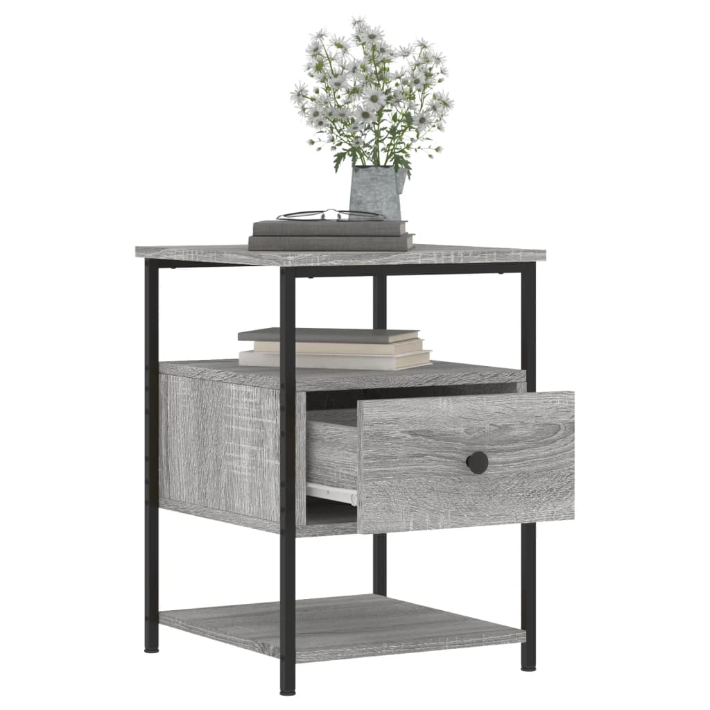 Mesitas Noche 2 Uds Madera Ingeniería Gris Sonoma 40x42x56 Cm_3