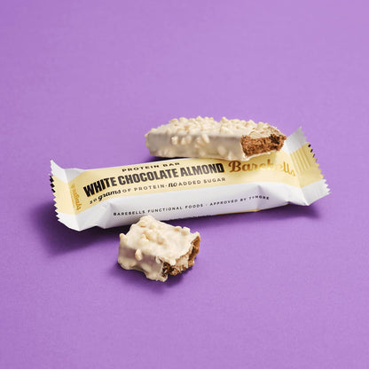 Barrita Proteica Chocolate Blanco Almendras-white Chocolate Almond 12x55g Barebells_1