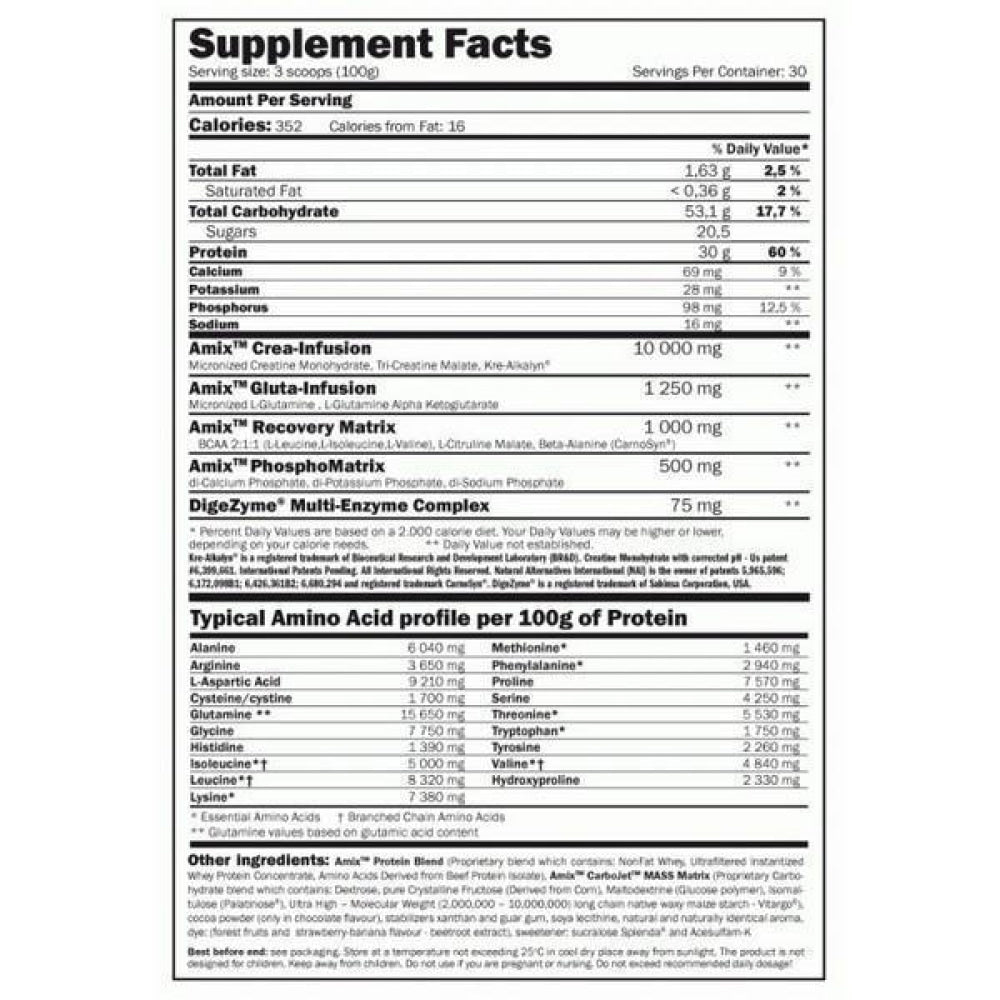 Carbojet Mass 1.8 Kg Frutas Del Bosque