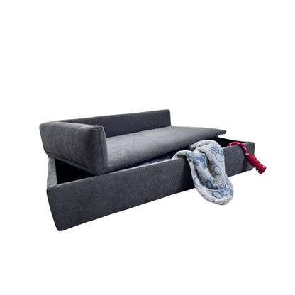 Well Home Sofá Cama Con Canapé Para Mascotas Con Tejido Especial Y Base Acolchada Color Gris_0