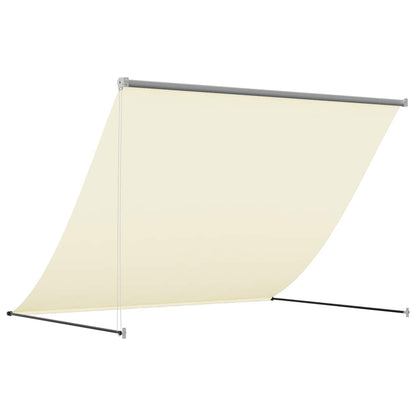Toldo Retráctil De Tela Y Acero Crema 250x150 Cm_4