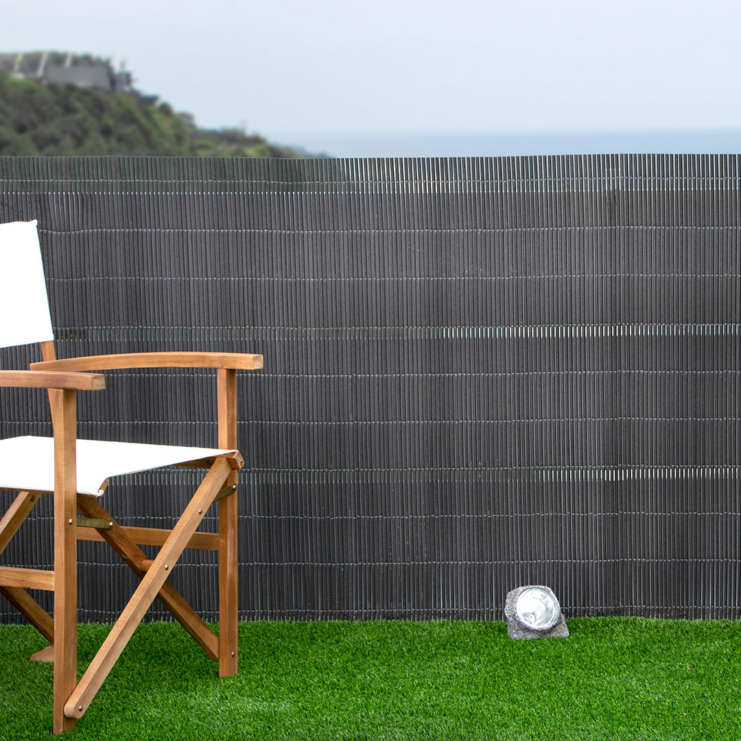 Cerramiento Ecólogico De Mimbre Antracita - Lop 1,8x3 M / Multicolor_3