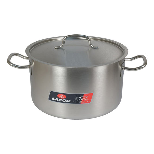 Cacerola Alta De Acero Inoxidable - 31 L - 40 Cm_0