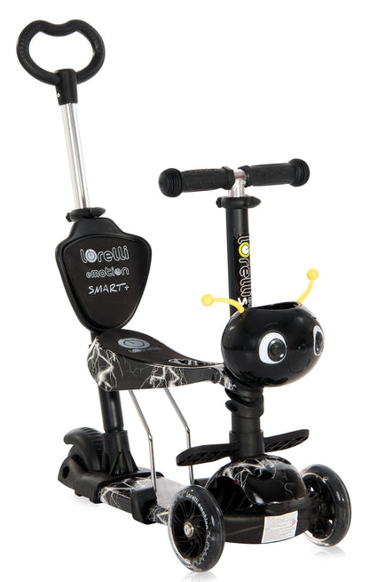Patinete Infantil Con Asiento Y Respaldo Smart Plus Black Flash_0