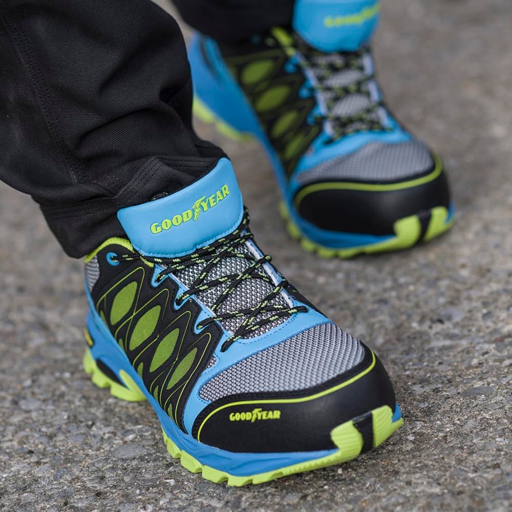 Goodyear Zapato De Seguridad Multicolor Tejido Mesh De Línea Deportiva Talla 36