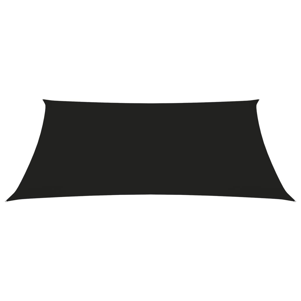 Vidaxl Toldo De Vela Trapezoidal De Tela Oxford Negro 3/4x3 M_1