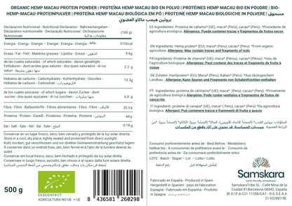Hemp Macau (cáñamo · Maca · Cacao) Bio - 1kg | Cacao Puro Ecológico Vegano Para Repostería Y Bebidas_1