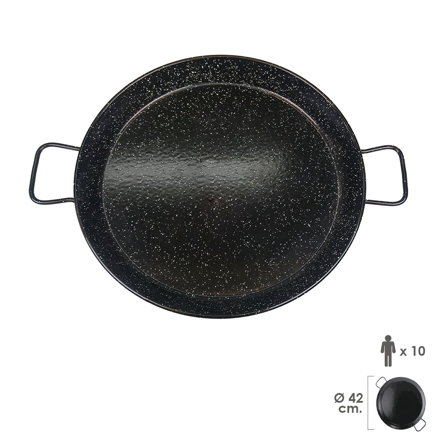 Paellera Valenciana esmaltada 10 personas 42 cm_0