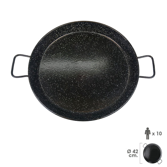 Paellera Valenciana esmaltada 10 personas 42 cm_0