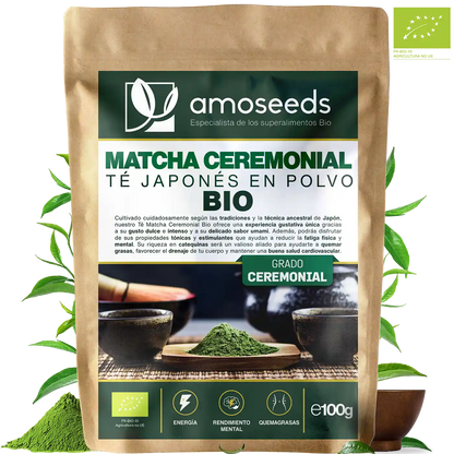 Té Matcha Ceremonial Japonés Bio 100g_0