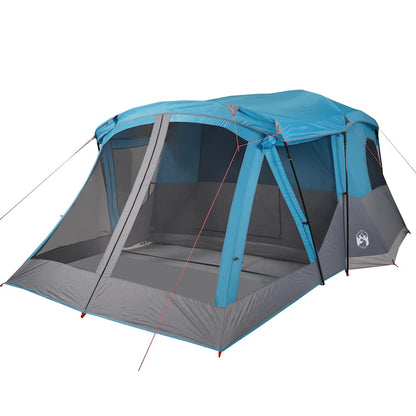 Tienda De Campaña Con Porche 4 Personas Impermeable Azul_4