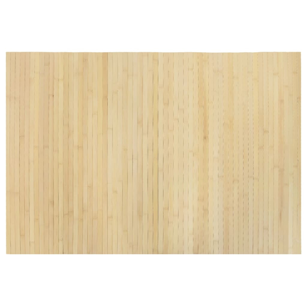 Vidaxl Alfombra Rectangular Bambú Color Natural Claro 70x100 Cm_0