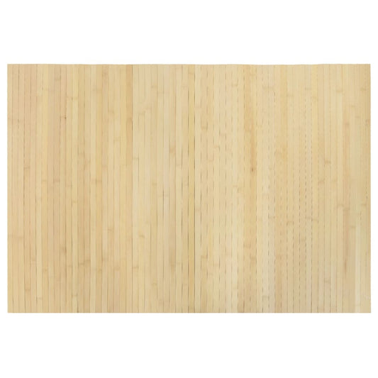 Vidaxl Alfombra Rectangular Bambú Color Natural Claro 70x100 Cm_0