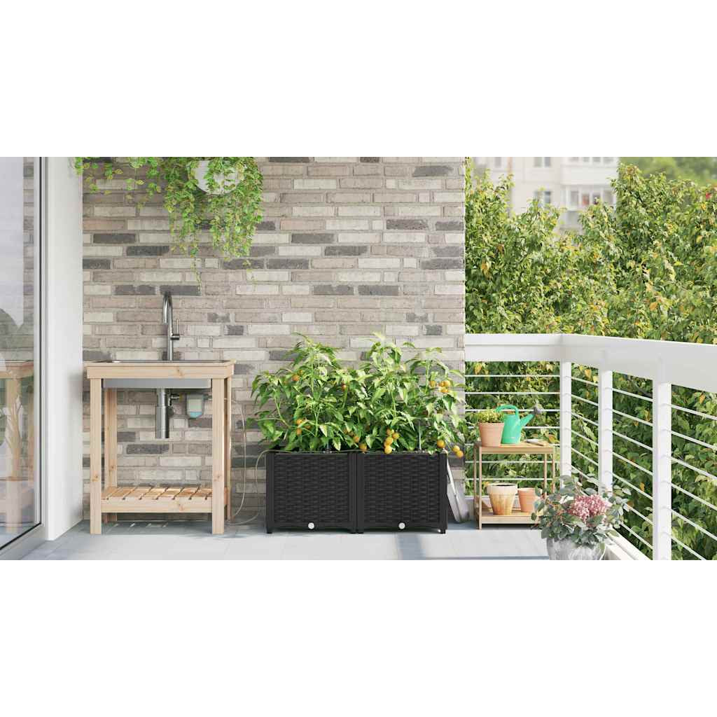 Vidaxl Jardineras Negro 80 X 40 X 37.5 Cm Acero_3