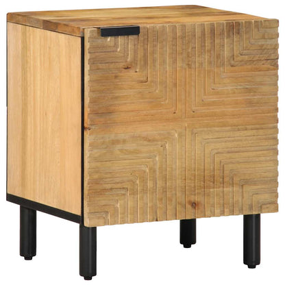 Mesitas De Noche 2 Uds Madera Maciza De Mango Marrón 40x33x46cm_1