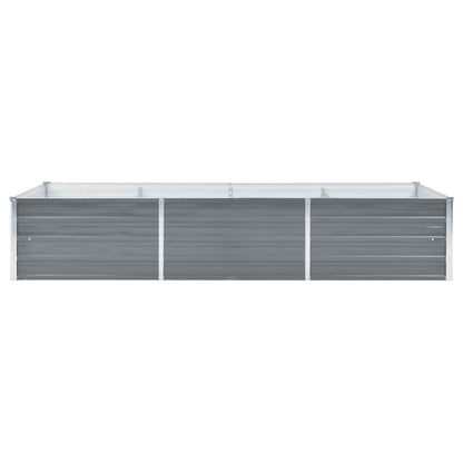 Arriate De Jardín De Acero Galvanizado Gris 240x80x45 Cm_2