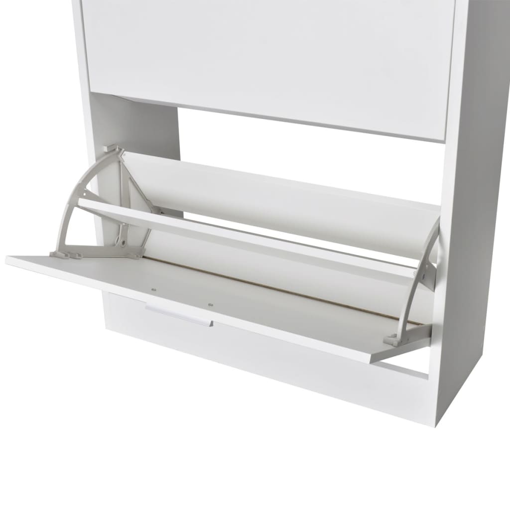 Mueble Zapatero Blanco Con 2 Compartimentos / Vetonek_0