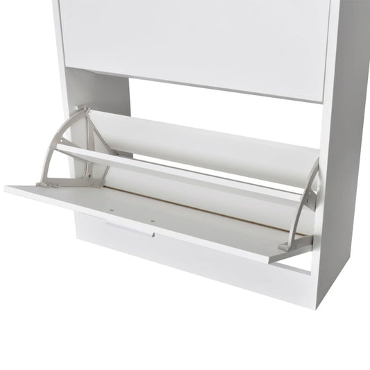 Mueble Zapatero Blanco Con 2 Compartimentos / Vetonek_0