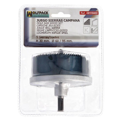 Juego Sierras Campana 30 Mm. Ø 60/95 Mm. 5 Piezas_2