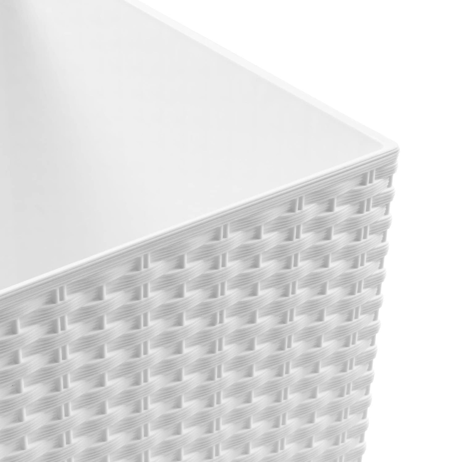 Maceta Rato 7 Litros Con Cubilete Para Plantar En Color Blanco 20 X 20 X 20,2 Cm._3