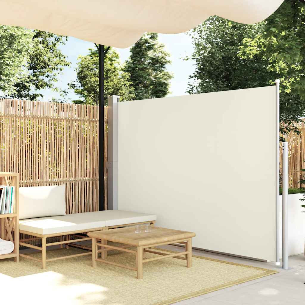 Vidaxl Toldo Lateral De Jardín O Terraza Crema 160x300 Cm_1