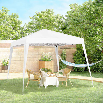 Outsunny Carpa Plegable 2,4x2,4 M De Jardín Diseño Pop Up De Acero Y Tela_1