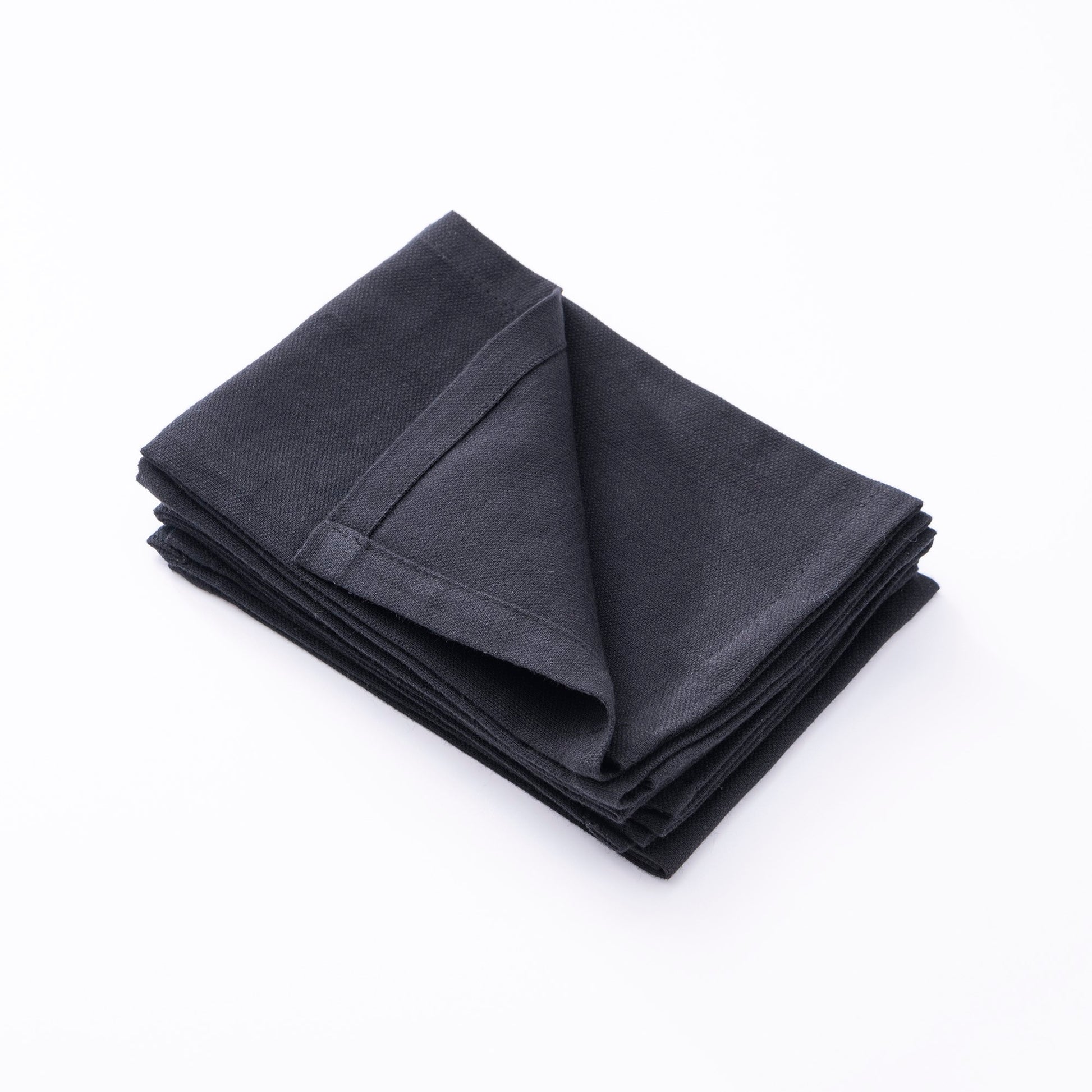 Set 4pzs Servilleta 40x40cm 100% Algodon 190gsm Negros Benetton