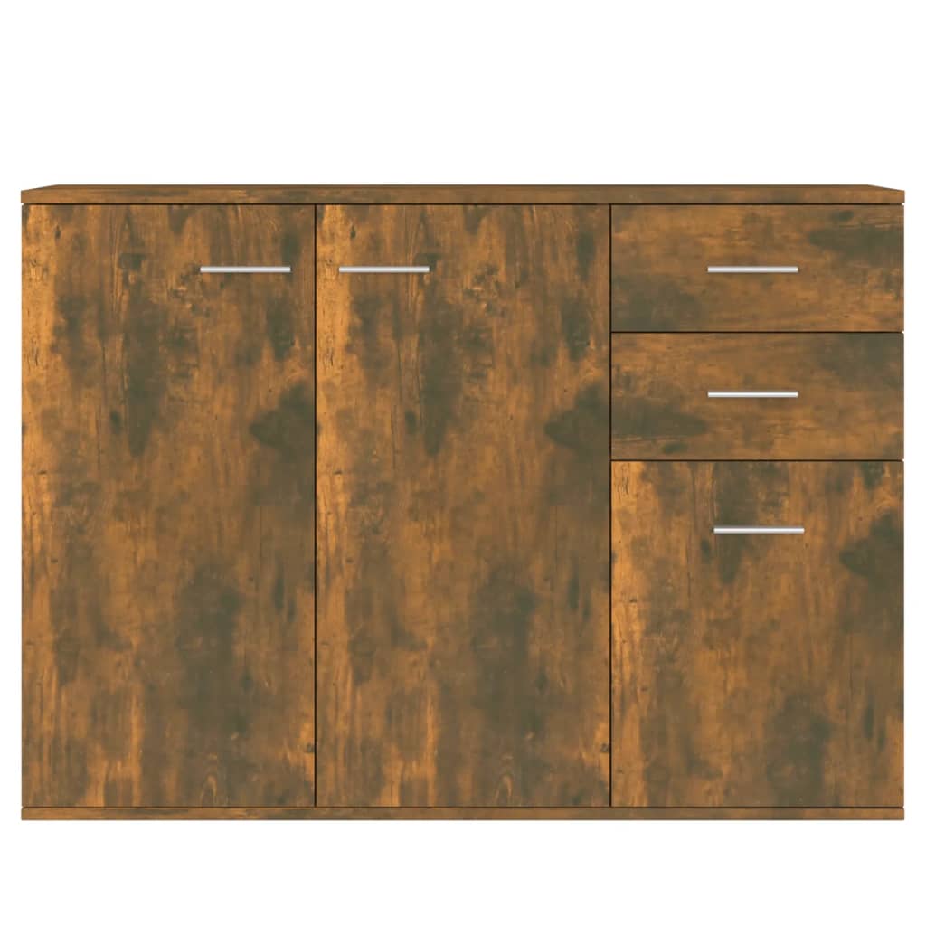 Aparador Madera Contrachapada Roble Ahumado 105x30x75 Cm / Vetonek_1