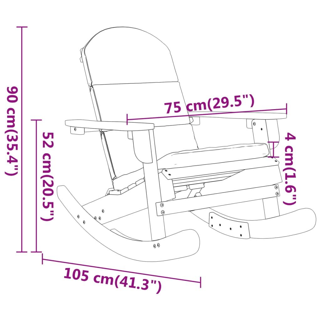Vidaxl Silla Mecedora Adirondack Con Cojines Madera Maciza Acacia_2