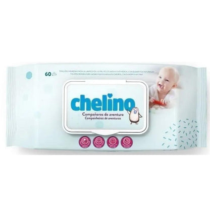Toallitas infantiles dermo sensitive Chelino 60 unidades