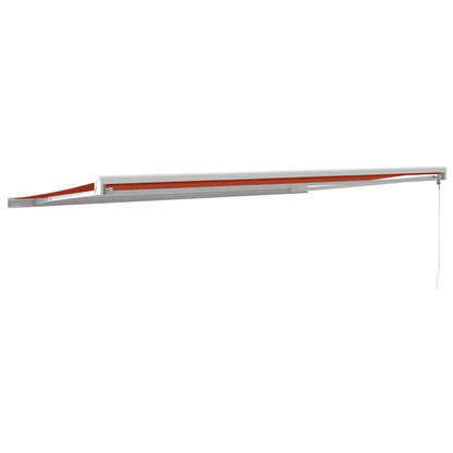 Vidaxl Toldo Retráctil Aluminio Y Tela Naranja Y Marrón 5x3 M_4