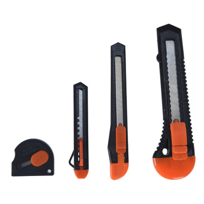 Well Home Juego De 4 Cuchillas Color Negro Y Naranja_0