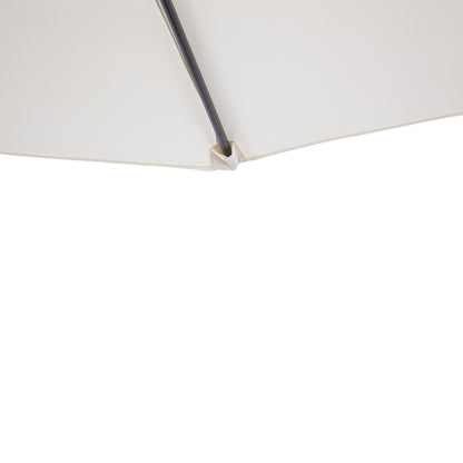 Sombrilla De Jardín Outsunny Metal, Poliéster Crema 269x138x236 Cm_4