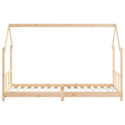 Vidaxl Estructura De Cama Para Niños Madera Maciza De Pino 90x200 Cm_3