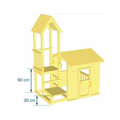 Parque Infantil Masgames Lookout M Con Columpio Individual._3